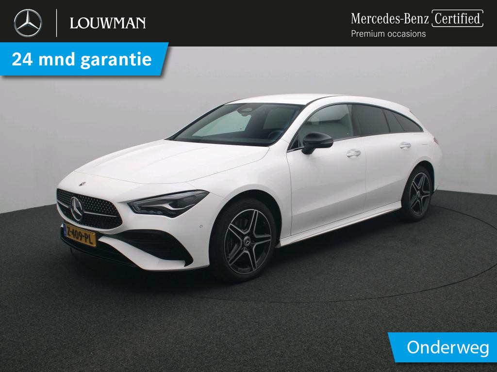 Mercedes-Benz Cla shooting brake 250 e amg plug-in hybride amg line | night pakket | trekhaak | sfeerverlichting | ledkoplampen | achteruitrijcamera | keyless-go. inclusief 24 maanden mb certified garantie voor europa.