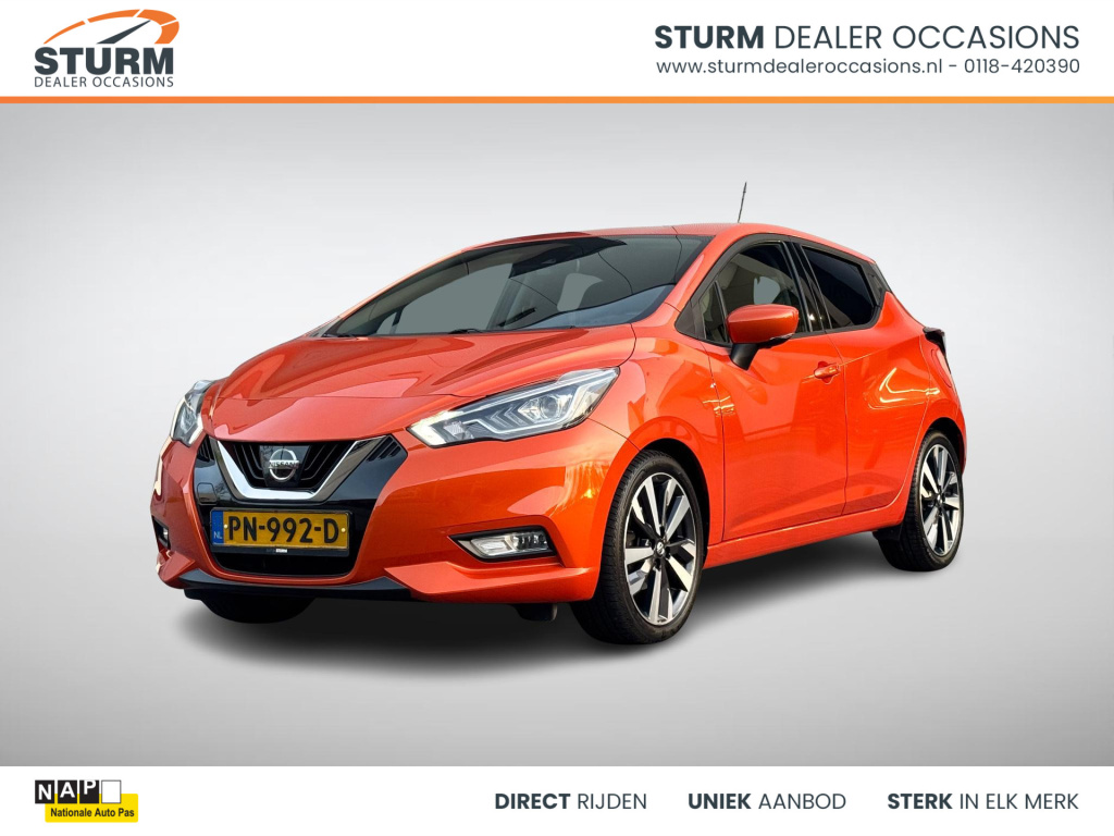 Nissan Micra 0.9 ig-t tekna nl-auto, luxe uitvoering!