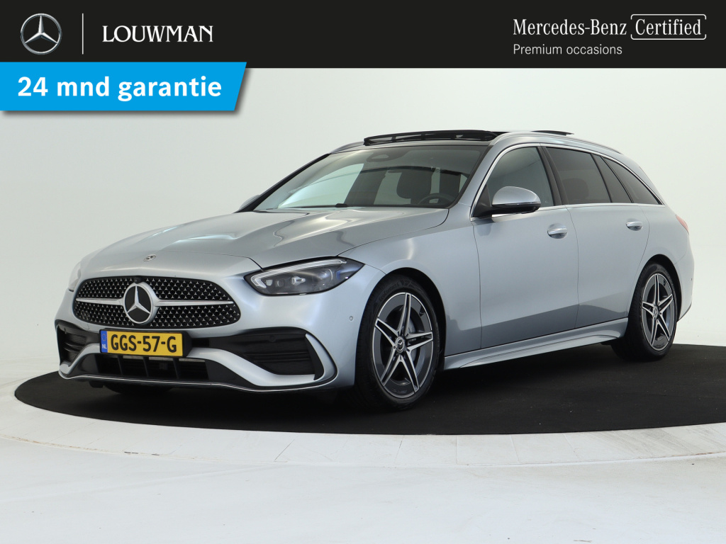 Mercedes-Benz C-Klasse estate 180 star edition amg line | panoramadak | dodehoekdetectie | apple carplay | inclusief 24 maanden mb certified garantie voor europa.