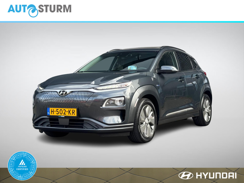 Hyundai Kona ev premium 64 kwh soh 97% 3-fase lader, meest luxe uitvoering incl. schuif-/kanteldak!