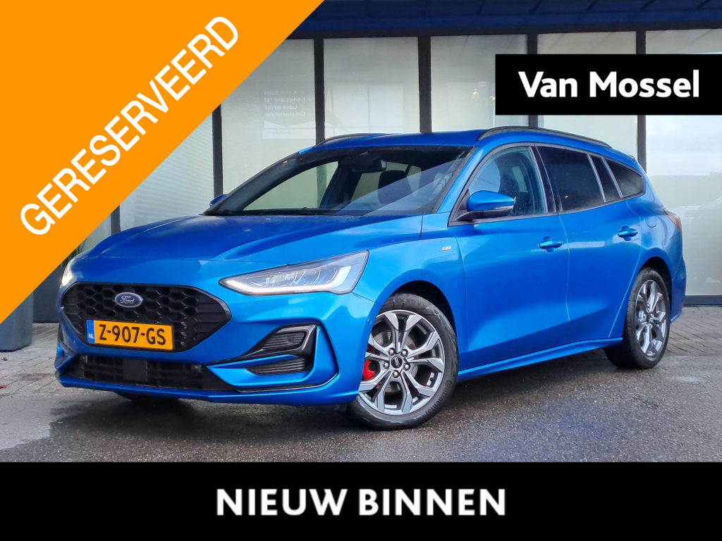 Ford Focus wagon 1.0 ecoboost hybrid st line x | apple carplay & android auto | adaptive cruise control | blindspot detection | winter pakket | elektrische achterklep | achteruitcamera | draadloze oplader |