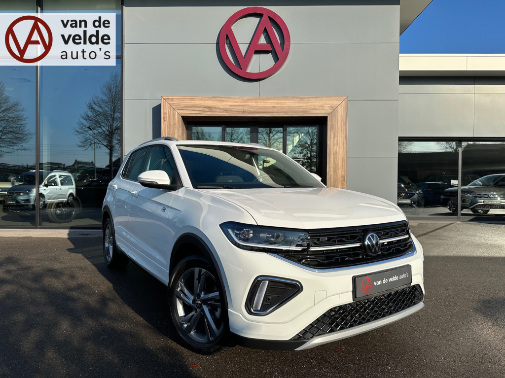 Volkswagen T-cross 1.0 tsi dsg r-line | camera | trekhaak | led gril | 4-season | carplay | rijklaar incl. garantie