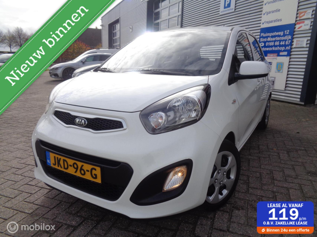 Kia Picanto 1.0 cvvt ecoline/airco/stuurbekr/5 deurs/cv/nette auto