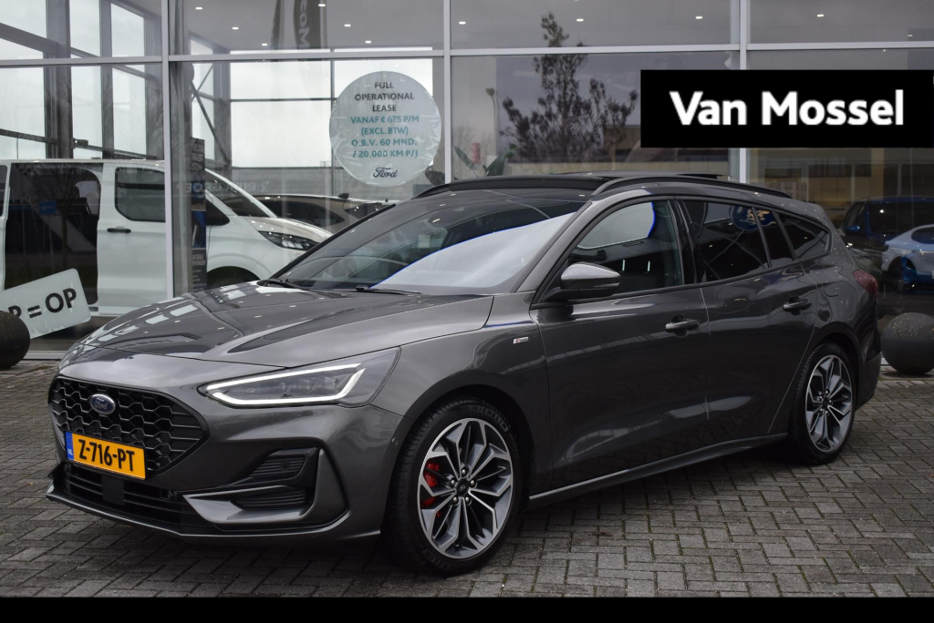 Ford Focus wagon 1.0 ecoboost hybrid st line x | climate control | cruise control | panoramadak | 18" lmv | bang & olufsen premium geluidsysteem | elektrisch bedienbare kofferklep | achteruirij camera | winterpakket | apple carplay/a...