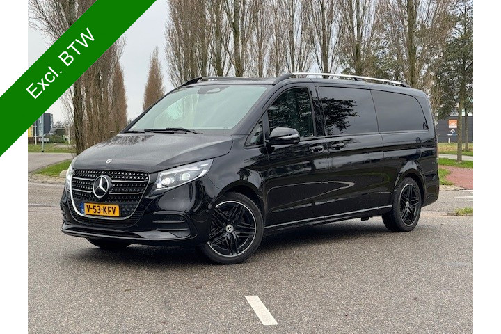 Mercedes-Benz V-Klasse 300d 4-matic extra lang dubbel cabine edition amg l distronic l agility controle onderstel l mbux l burmester l nappa leder l multibeam led l smartphone integratiel stuurwielverwarming l digitale binnenspiegel l afneembare...