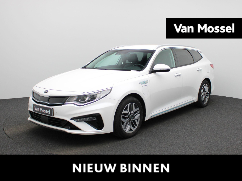 Kia Optima sportswagon 2.0 gdi phev dynamicplusline | automaat | lmv | parkeer sensoren | camera | navigatie | climate control | stoel/stuur verwarming | cruise control | apple carplay | memory seats