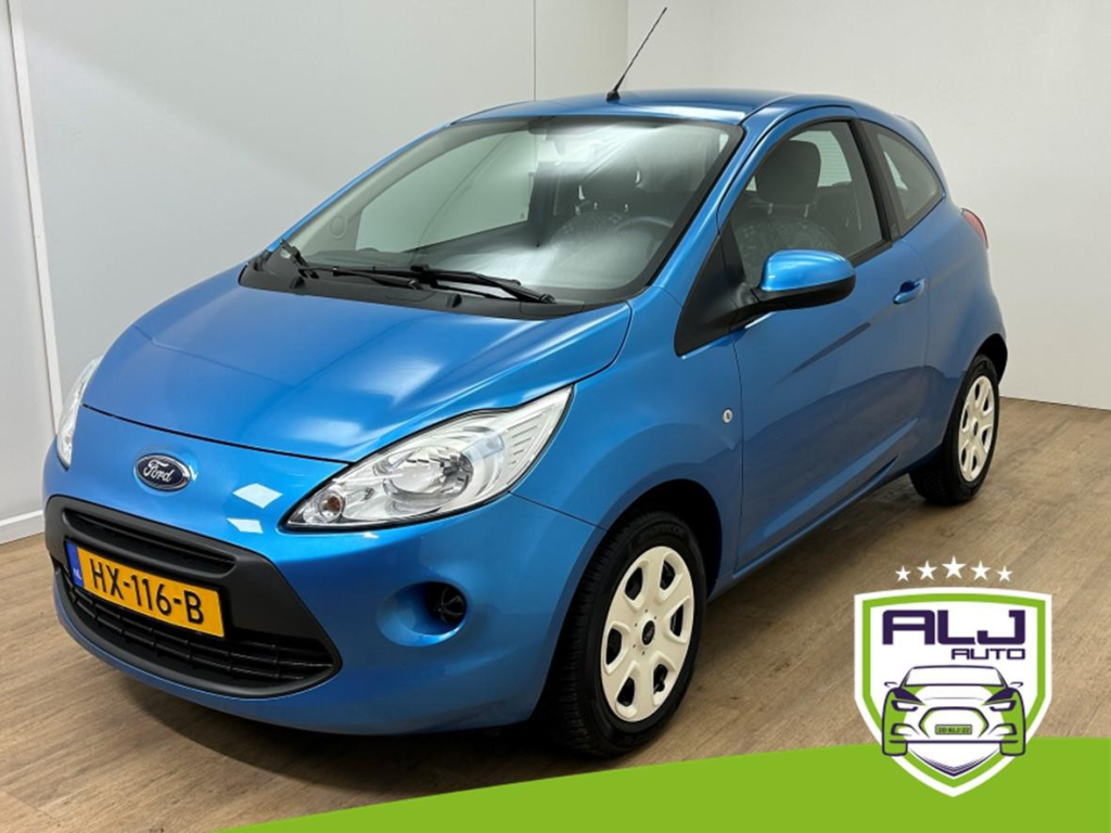 Ford KA occasion 1.2 style start/stop | blauw | tweedehands ford ka | airco | aux audio