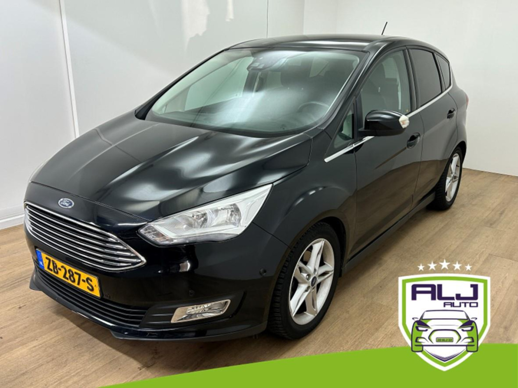 Ford C-max occasion 1.5 sport | zwart | tweedehands ford c-max | airco | stoelverwarming | cruisecontrol