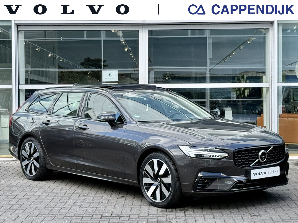 Volvo V90 t6 398pk awd recharge ultra dark full options-trekhaak