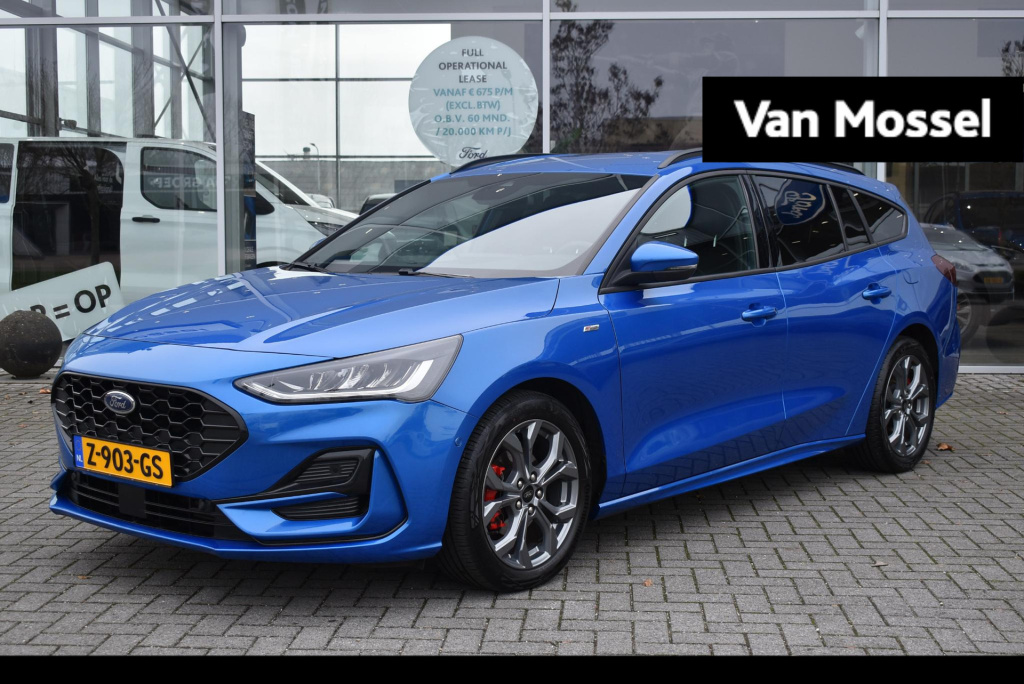 Ford Focus wagon 1.0 ecoboost hybrid st line x | climate control | adaptieve cruise control | achteruirijcamera | dode hoek detectie | winterpakket | bang & olufsen premium geluidsysteem | "lederen bekleding" | elektrisch bedienbare ...