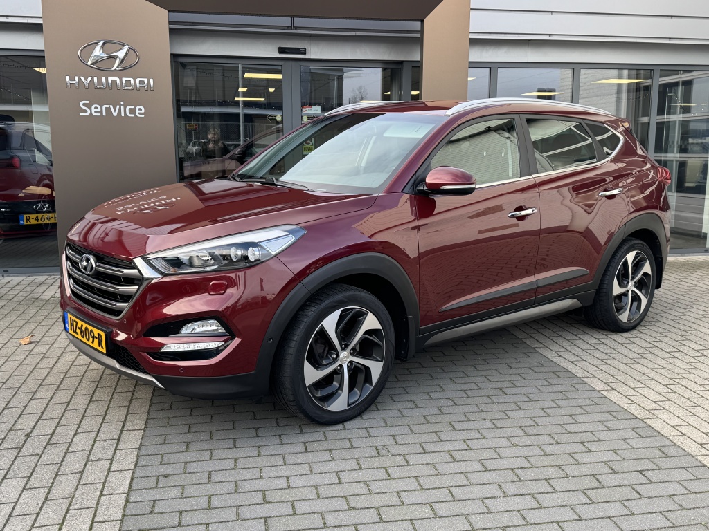 Hyundai Tucson 1.6 t-gdi premium automaat 4wd | trekhaak 13p 1600kg! | leder |