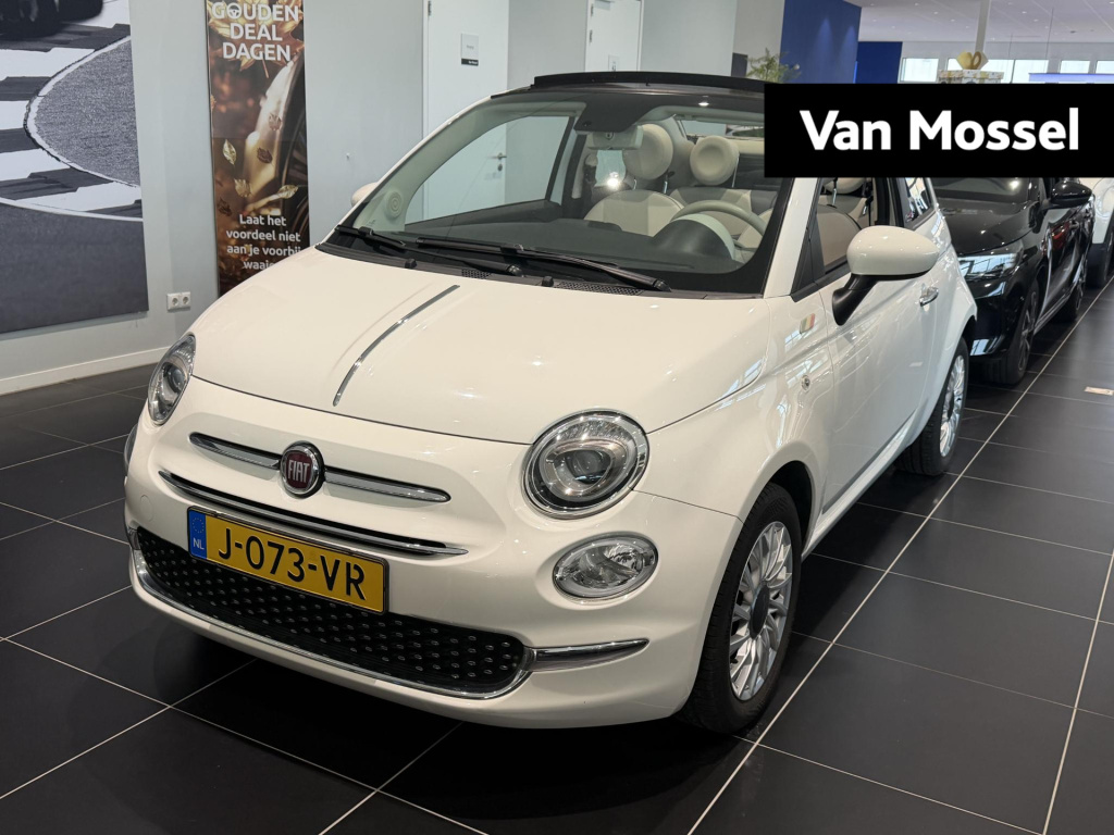 Fiat 500 C 1.0 hybrid lounge | cabrio | apple carplay/android auto | parkeersensoren