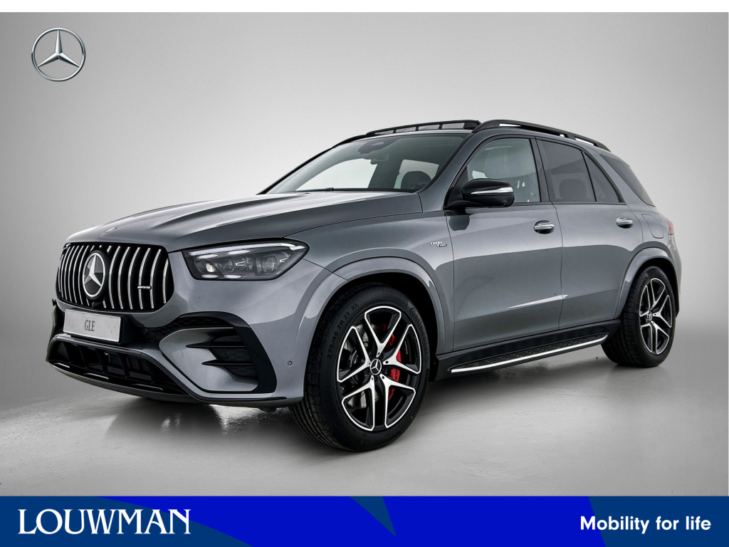 Mercedes-Benz Gle amg 53 hybrid 4matic+ night edition premium plus | trekhaak | verlichte treeplanken | remklauwen rood | winterpakket | sierdelen amg carbon | sluitbekrachtiging | rijassistentiepakket | stoelventilatie voor | 360° camera |...