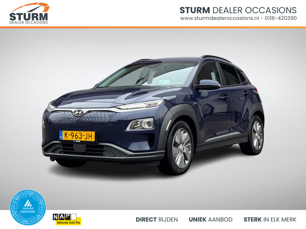 Hyundai Kona ev fashion 64 kwh soh 93% 3-fase lader, nl-auto!