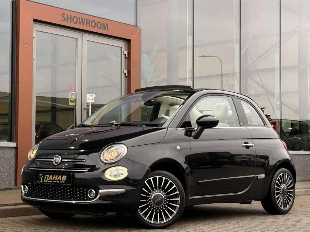 Fiat 500 cabrio lounge 1.2 | automaat | parkeersensoren | led | bluetooth |