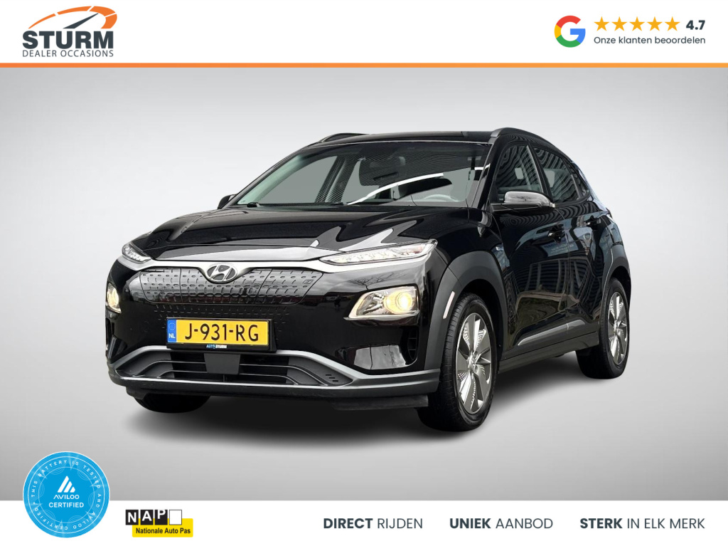 Hyundai Kona ev comfort 64 kwh soh 95%, 3-fase lader!