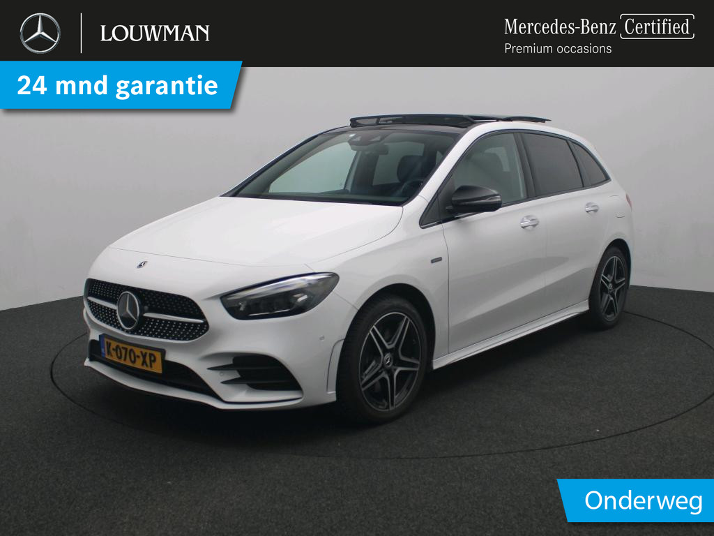 Mercedes-Benz B-Klasse 250 e business solution amg limited trekhaak | amg line | night pakket | panorama schuif-kanteldak | memory voorstoelen | distronic. inclusief 24 maanden mb certified garantie voor europa.
