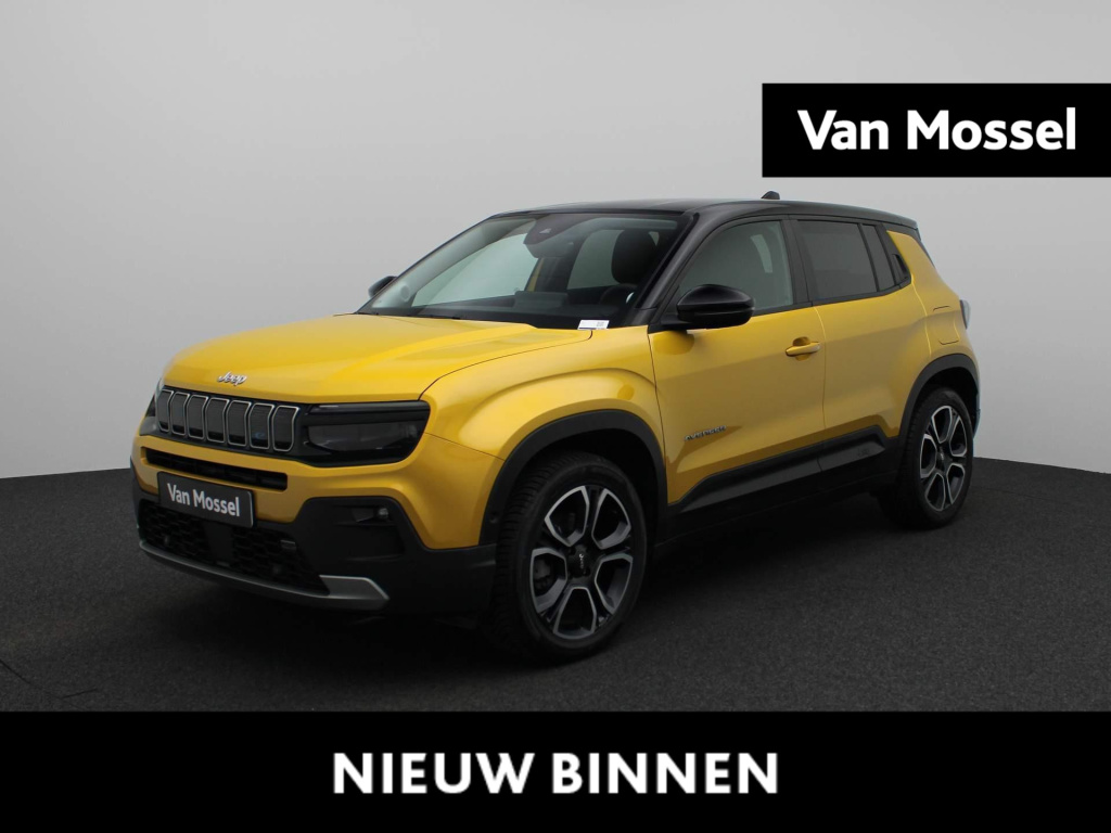 Jeep Avenger 1st edition 54 kwh | full option | navigatie | climate control | camera | adaptive cruise control | elektrische achterklep | verwamde stoelen | 18' lichtmetalen velgen |