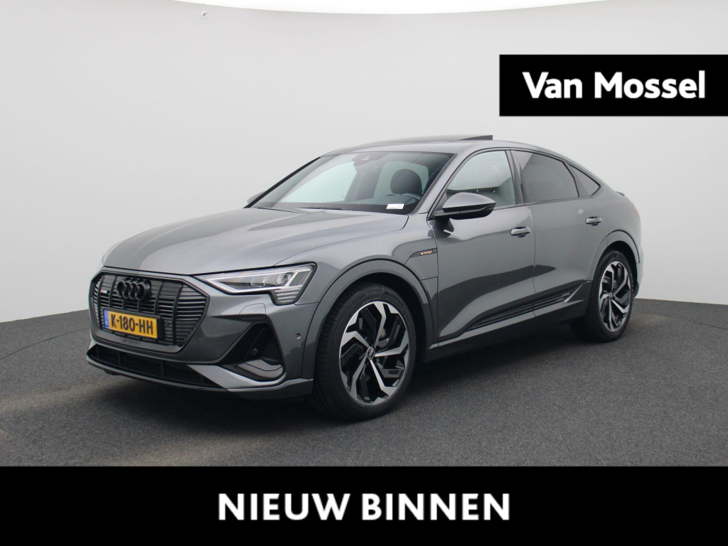 Audi E-tron sportback 55 quattro s edition 95 kwh | automaat | half-leder | memory seat | virtual cockpit | navigatie | climate control | camera | schuifdak | luchtvering | stoelverwarming | led | lmv | parkeersensoren |