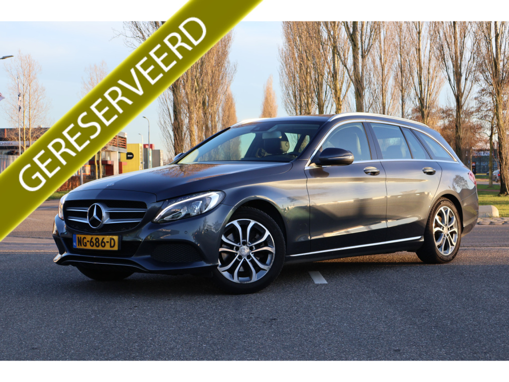 Mercedes-Benz C-Klasse estate 200 ambition i trekhaak i camera i stoelverwarming i led i tempomaat i half leder i
