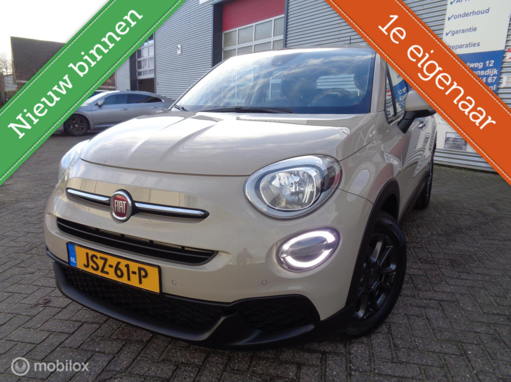 Fiat 500x 1.0 gse lounge/turbo/cappuccino/airco/key less/camera/pdc/lm velgen/1st eig/led