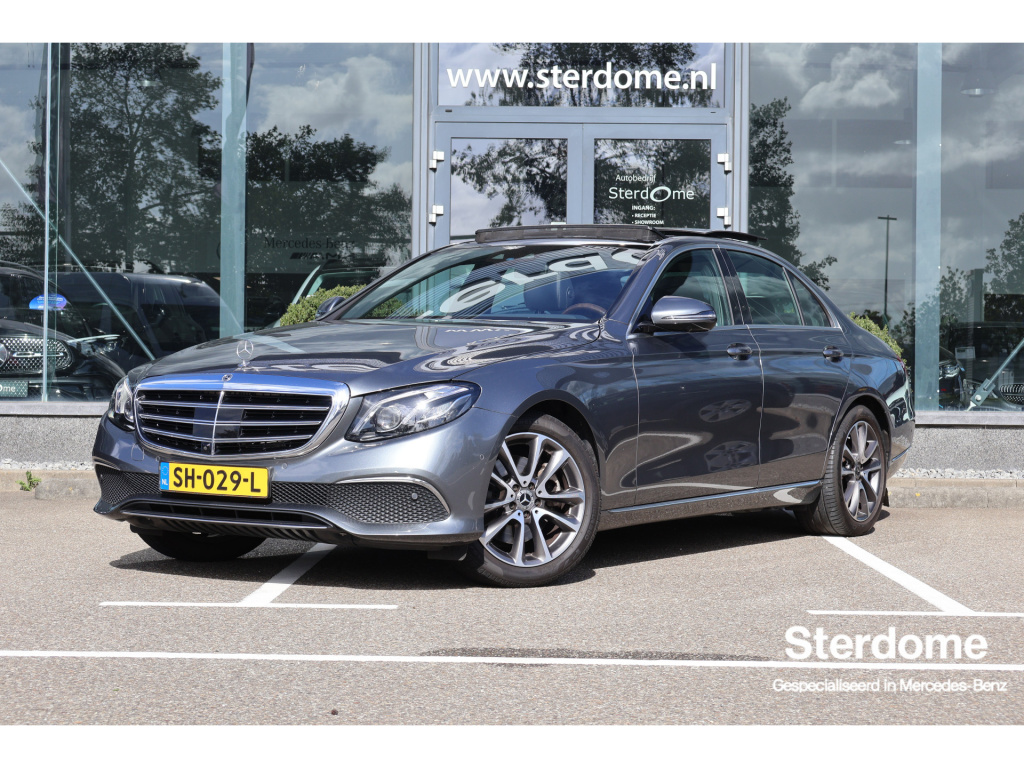 Mercedes-Benz E-Klasse 200 exclusive l airmatic luchtvering l panoramadak l memory l burmerster l distronic l led intelligent l comand l sfeerverlichting l stoelkoeling - verwarming l 360 gr camera l leder l widescreen l airconditioning l deelba...