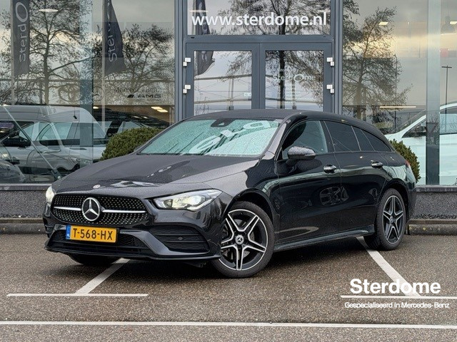 Mercedes-Benz Cla shooting brake 250 e amg line l mbux l camera l tempomaat l sfeerverlichting l led l keyless go l night pakket l dodehoek assistent l elekt. bed. achterklep l spiegel pakket l afneembare trekhaak l diefstel inbraak alarm l...