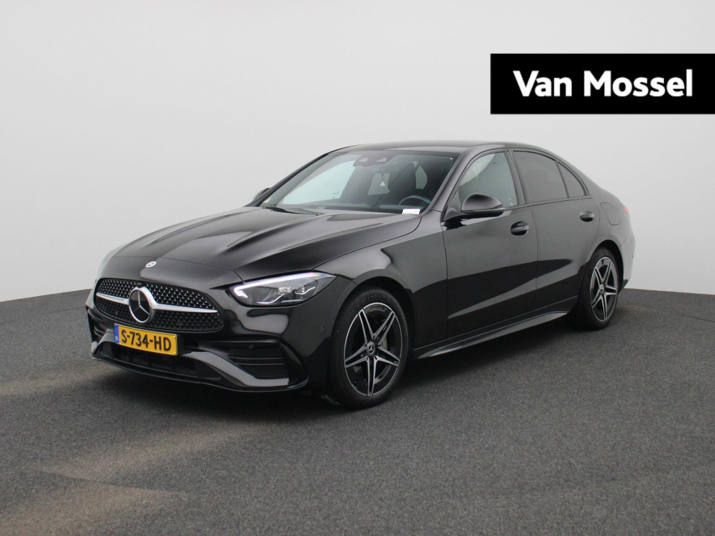 Mercedes-Benz C-Klasse 300 e amg line | automaat | lage km stand | climate control | navigatie | virtual cockpit | elektrische achterklep | stoelverwarming | led | camera | lichtmetalen amg velgen |