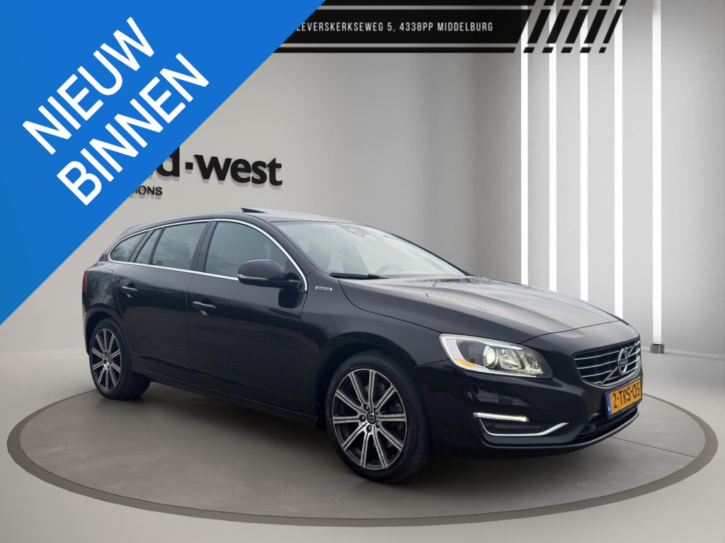 Volvo V60 2.4 d6 awd plug-in hybrid summum leer dakraam