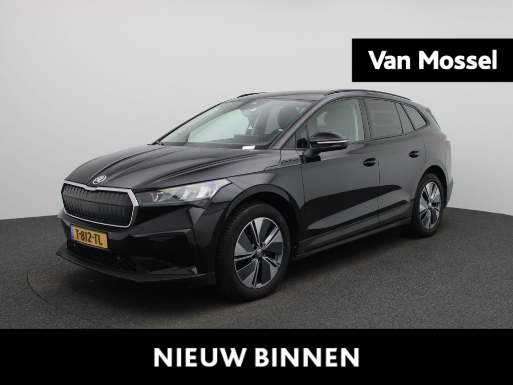 Skoda Enyaq Iv 60 sportline 58 kwh | automaat | navigatie | climate control | cruise control | achteruitrijcamera | keyless-entry | parkeersensoren | stoel/stuur verwarming | sportstoelen | lichtmetalen velgen |