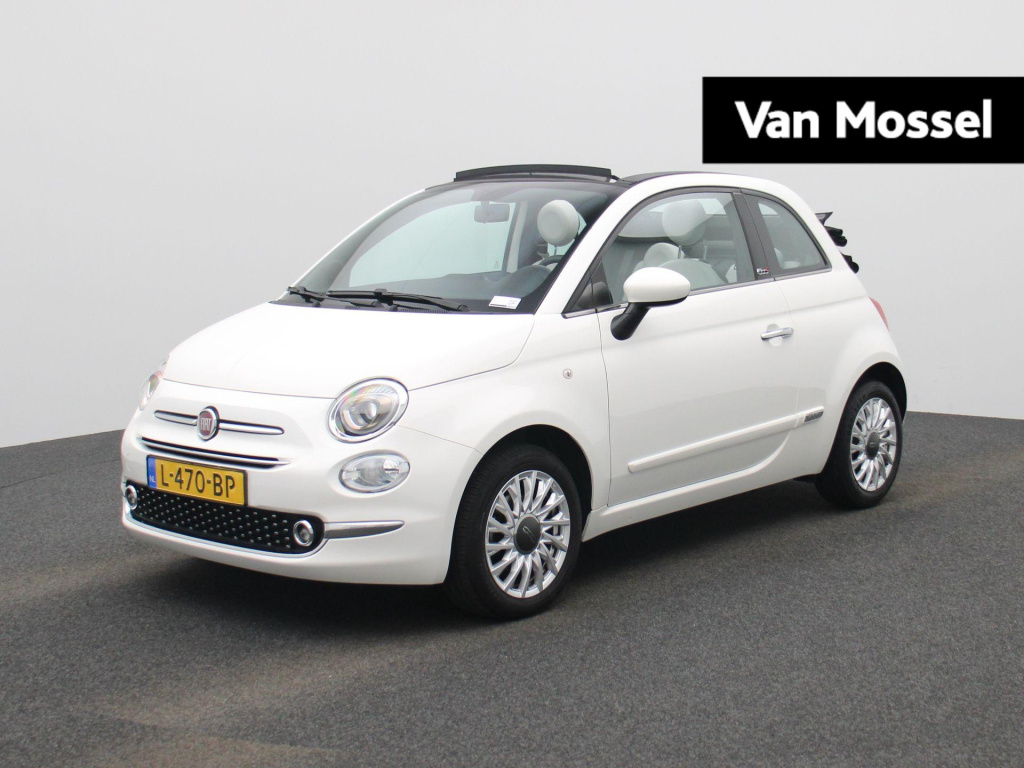 Fiat 500 C 1.0 hybrid star | cabrio | parkeer sensoren | dab | bluetooth | lmv | climate control | half leder | cruise control | lage km stand