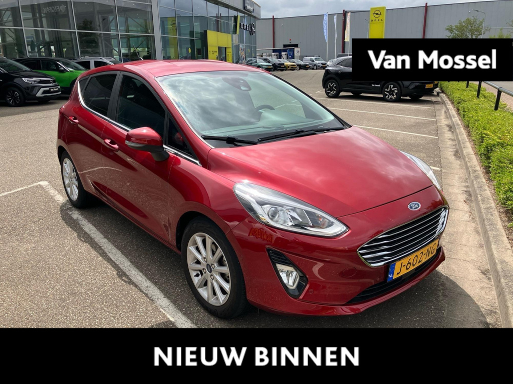 Ford Fiesta 1.0 ecoboost hybrid titanium x | climate control | adaptive cruise control | trekhaak | winter pack | achteruitrijcamera | b&o-soundsystem | dodehoekdetectie | apple carplay/ android auto |