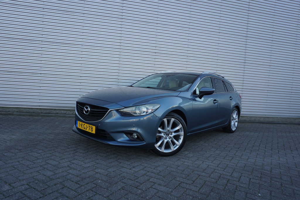 Mazda 6 sportbreak 2.0 hp gt-m climate / navi / cruise / camera / leder / stoelverw. / parkeers. / nap