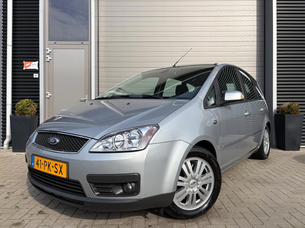 Ford C-max focus 2.0-16v ghia/153.000 nap/dealer onderhouden/trekhaak/android/carplay/