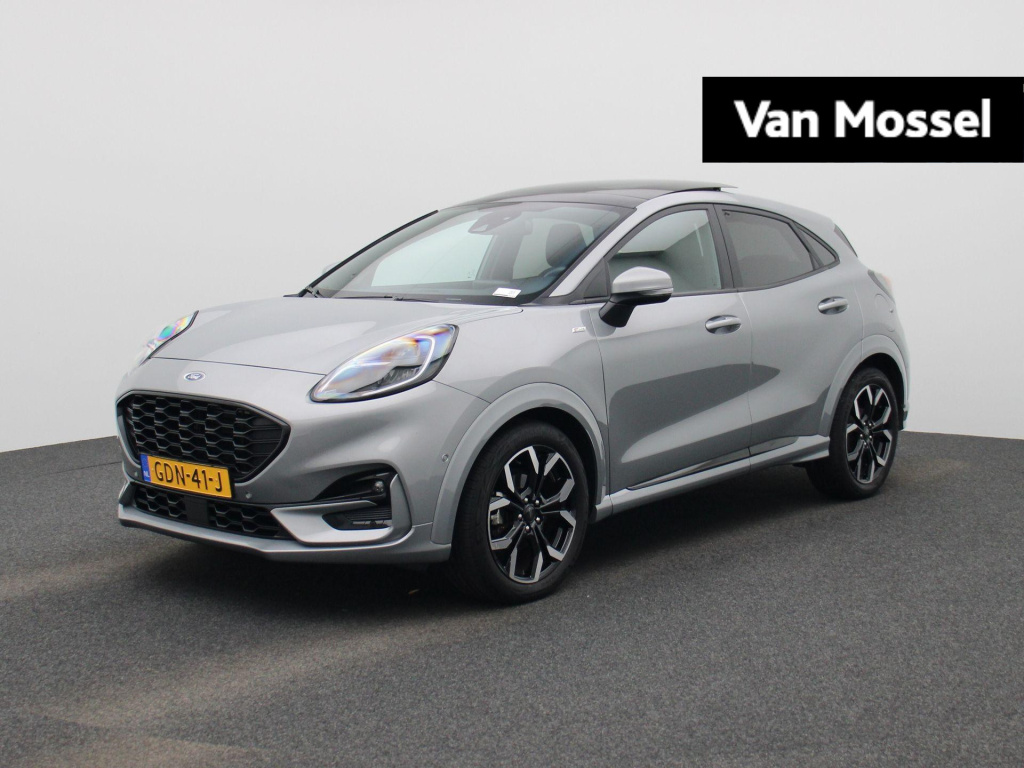 Ford Puma 1.0 ecoboost hybrid st-line x | adaptive cruise control | panoramadak | achteruitrijcamera | stoel/stuurverwarming | voorruitverwarming | elektrische achterklep | b&o-soundsystem | apple carplay/ android auto |