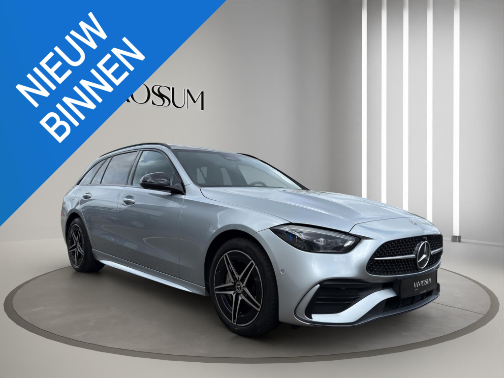 Mercedes-Benz C-Klasse 300 e amg line premium plus | pano | 360 | head -up | leder | sfeer | memory | night pakket | trekhaak |