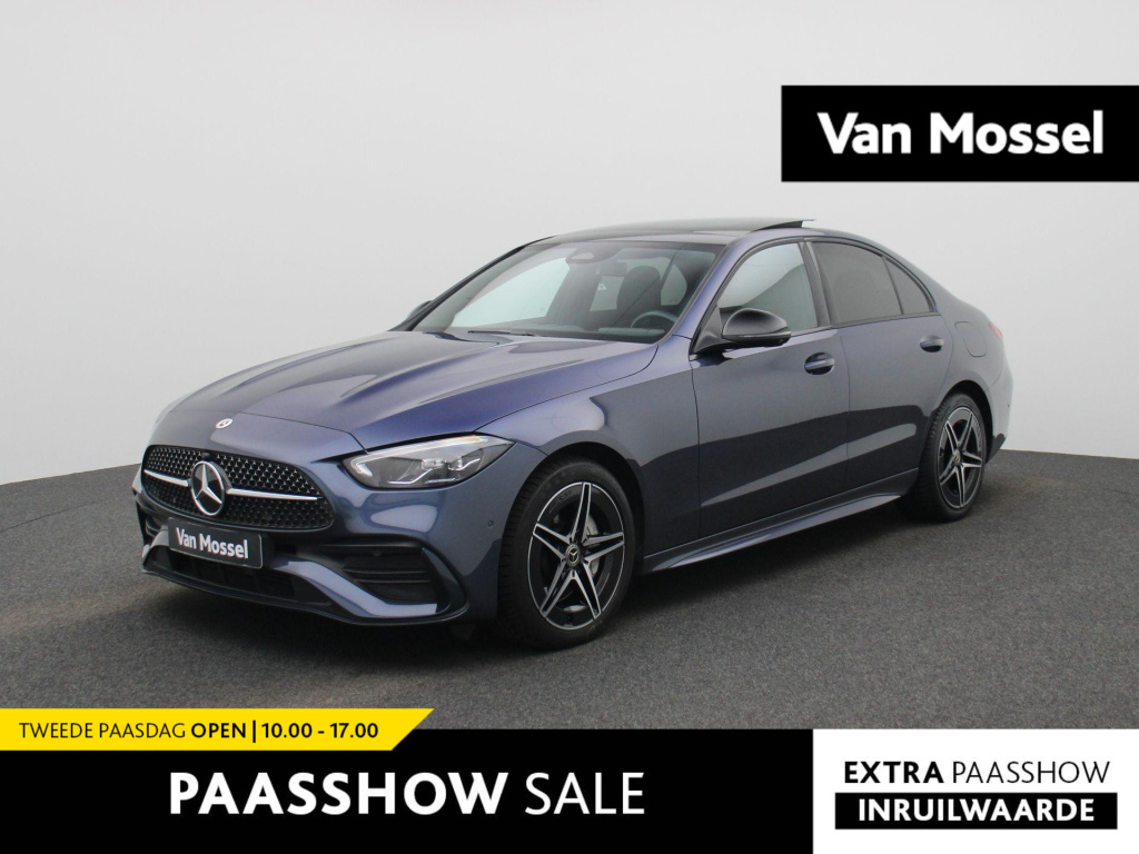 Mercedes-Benz C-Klasse 300 e amg line | automaat | panoramadak | climate control | navigatie | apple carplay / android auto | memory seats | stoelverwarming | led | heads-up display | 360 camera | lichtmetalen amg velgen |  btw auto |