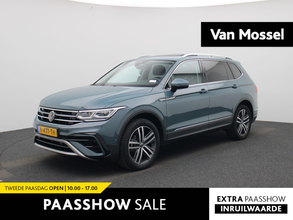 Volkswagen Tiguan Allspace 1.5 tsi elegance 7p. | automaat  | panoramadak | trekhaak | stoel/stuur verwarming | virtual cockpit | dab | navigatie | camera | apple carplay | climate control | parkeer sensoren | schuifdak | lmv | led |