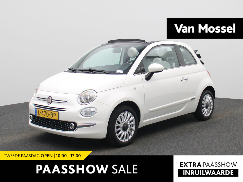 Fiat 500 C 1.0 hybrid star | cabrio | parkeer sensoren | dab | bluetooth | lmv | climate control | half leder | cruise control | lage km stand