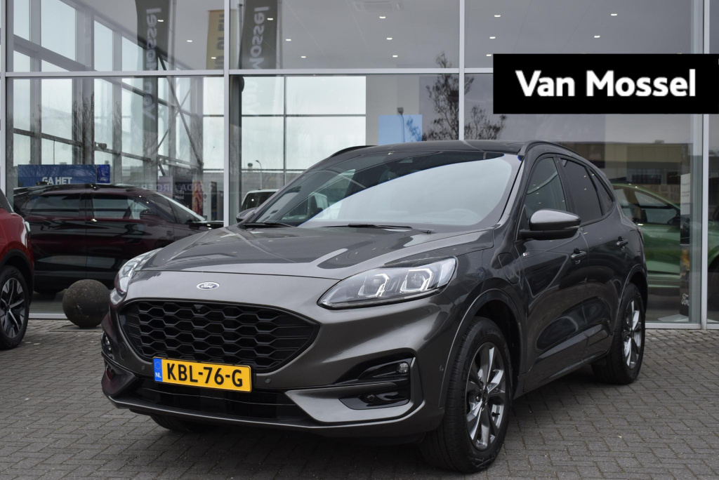 Ford Kuga 2.5 phev st-line | elektrisch wegklapbare trekhaak | climate control | adaptive cruise control | winterpakket | achteruitrijcamera | elektrisch bedienbare kofferklep | apple carplay/android auto |