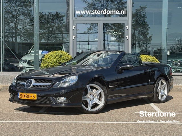 Mercedes-Benz Sl 350 amg styling l panoramadak l abc- vering l geventileerde en verwarmde stoelen l airscarf l ils koplampen l comand l keyless go l memory l op afstand te openen en sluiten cabrio dak l multicontour stoelen voor l distroni...