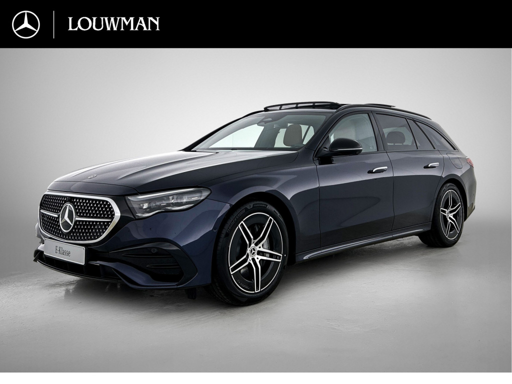 Mercedes-Benz E-Klasse estate 300 e business solution amg | winterpakket | nightpakket | comfortpakket plus | trekhaak | panoramaschuifdak | head-up display | smartphone integratie |