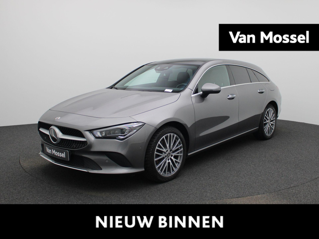Mercedes-Benz Cla shooting brake cla 250 e business solution | automaat | stoel verwarming | schuif/ kantel dak | leder | lmv | camera | parkeer sensoren | navigatie | sfeer verlichting | trekhaak | virtual cockpi