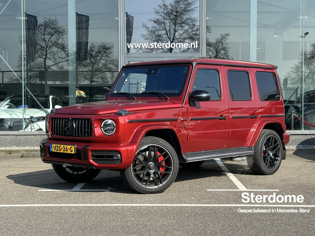 Mercedes-Benz G-klasse amg 63 l 585 pk v8 l rijassistentiepakket l manufaktur l burmester l 360* camera l schuif- kanteldak l nightpakket l alarm l i nederlands geleverd i alarm l voertuig volgsysteem l