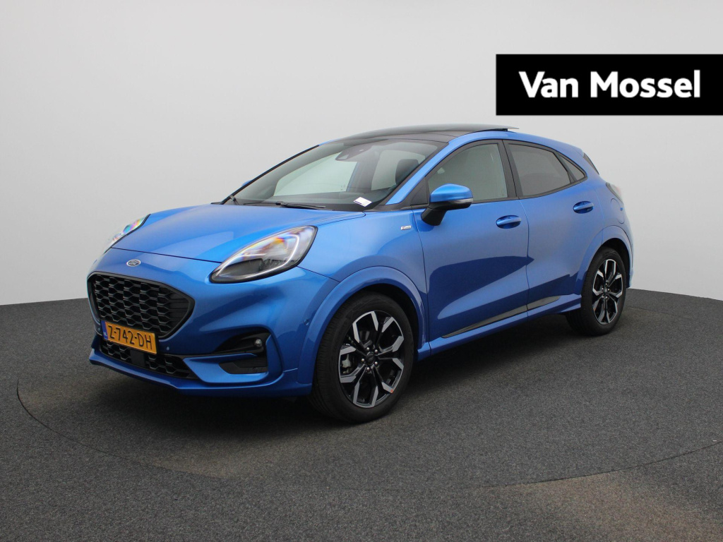 Ford Puma 1.0 ecoboost hybrid st-line x | panorama dak | b&o | virtual cockpit | navigatie | elec. achterklep | apple carplay/ android auto | camera | parkeersensoren | stoel - stuurverwarming | verwarmde voorruit | lane assist | lmv |