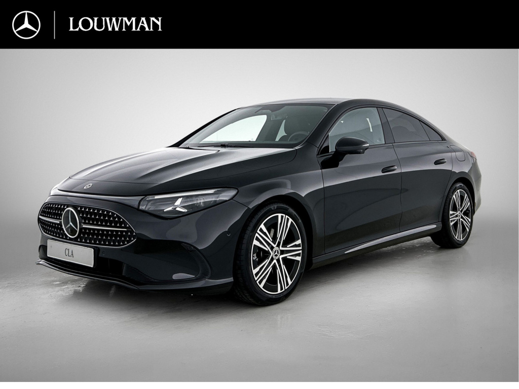 Mercedes-Benz Cla 180 business solution | nightpakket | parkeerpakket | smartphone integratie | adaptieve cruisecontrol | vast panoramadak | urban guard | sierelementen kunststof antraciet |