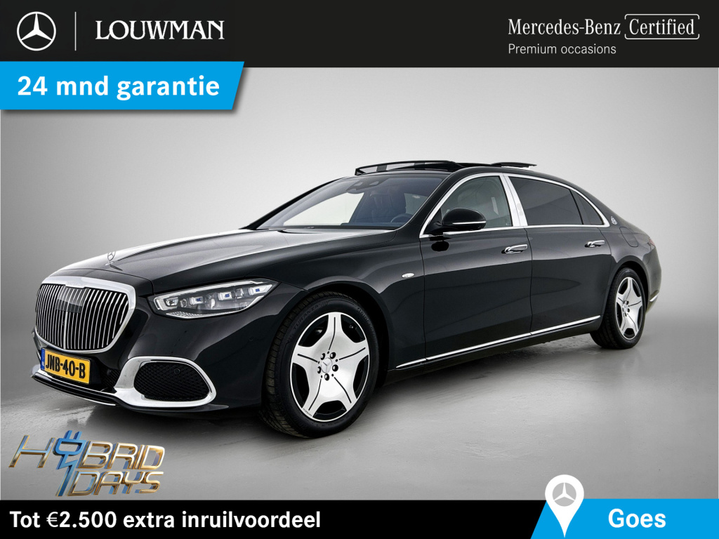 Mercedes-Benz S-klasse 580 e 4matic maybach | glas coating protech evo+ | 368 pk | exclusief pakket | alarm klasse 3 en 5 | actieve sfeerverlichting | head-up display mbux met augmented reality. inclusief 24 maanden mb certified garantie voor eu...