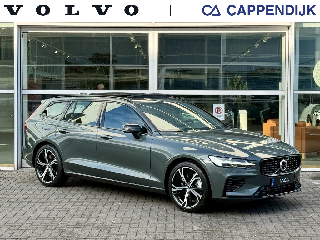 Volvo V60 t6 398pk recharge ultra dark| pano| 360camera| adap.cruise| awd