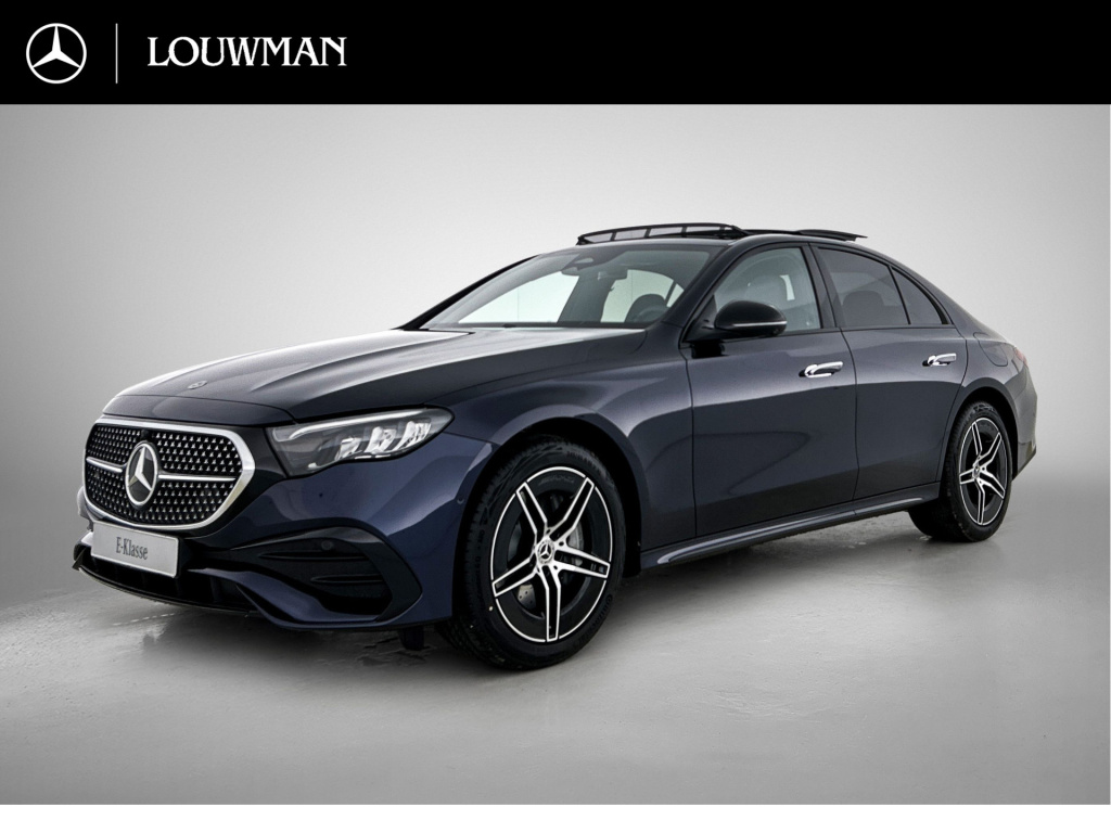 Mercedes-Benz E-Klasse 300 e business solution amg | comfortpakket plus |  winterpakket | nightpakket | parkeerpakket met 360°-camera | trekhaak | panoramaschuifdak | guard 360° | sierelementen in zwart essenhout |