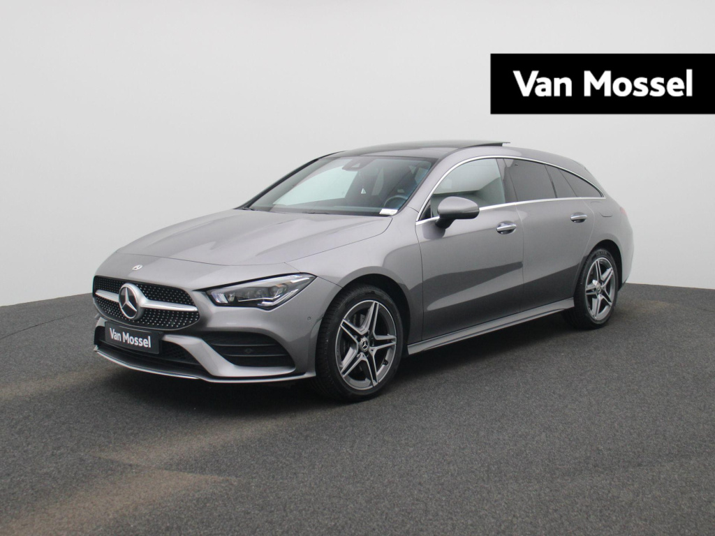 Mercedes-Benz Cla shooting brake 250 e amg line | automaat | stoel verwarming | trekhaak | schuif/ kantel dak | lmv | camera | sfeer verlichting | parkeer sensoren | navigatie | virtual cockpit